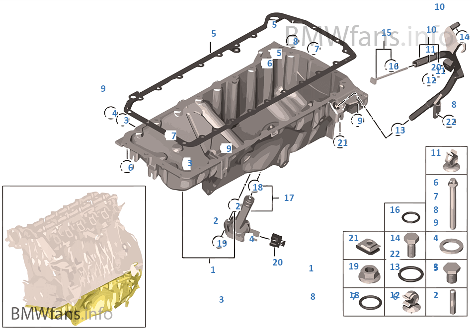 Oil Pan/Oil Level Indicator | Bmw X5 E70 X5 3.0D M57N2 Europe