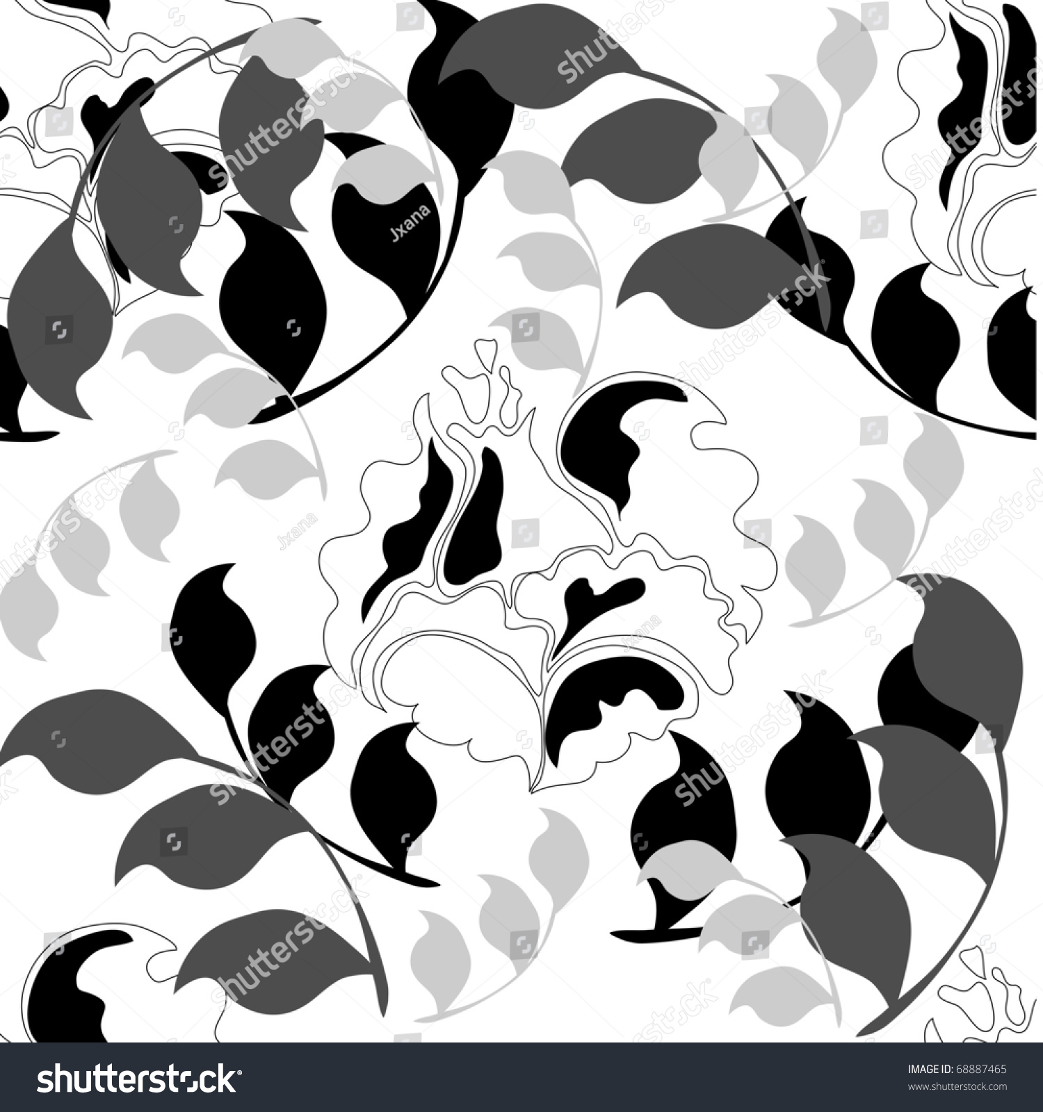 Beautiful Seamless Pattern Colors Possible Fill Stock Vector 68887465