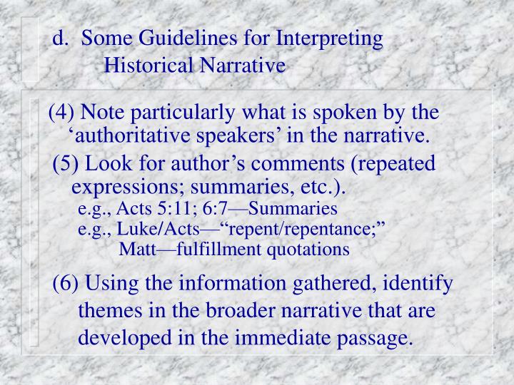 PPT Historical Narrative PowerPoint Presentation ID