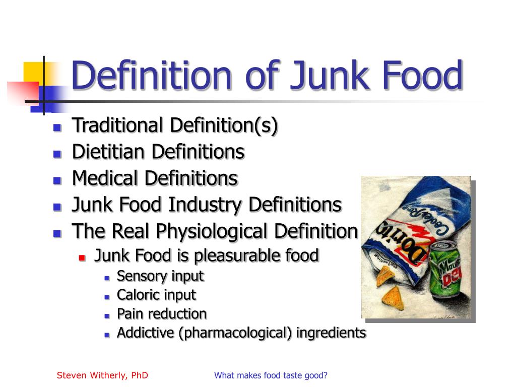 PPT Why Humans Like Junk Food PowerPoint Presentation