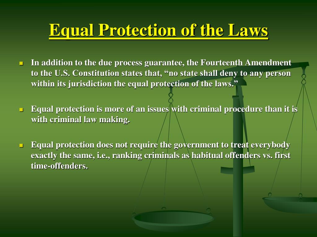 PPT Criminal Law Chapter 2 Constitutional Limits on