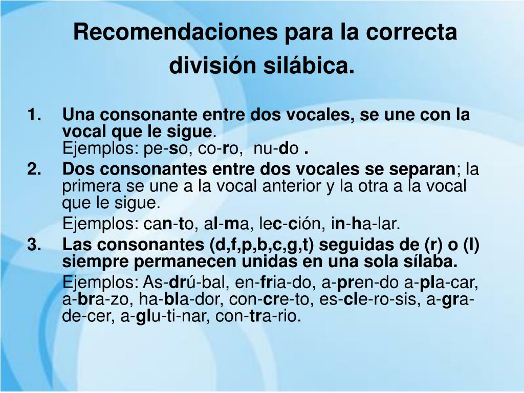PPT División Silábica Diptongos Triptongos Hiatos PowerPoint