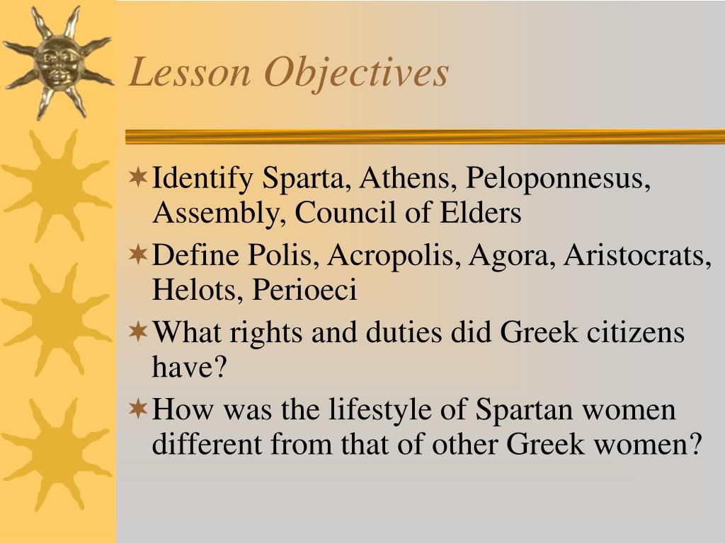 PPT THE CITYSTATE SPARTA PowerPoint Presentation ID