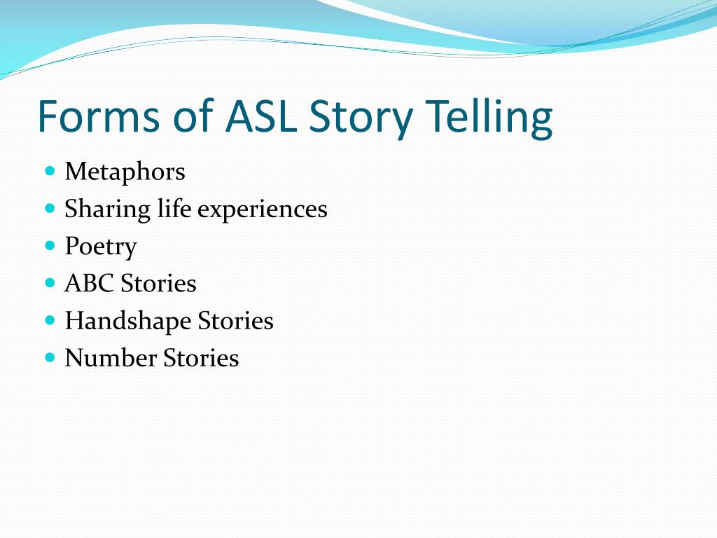 PPT ASL Storytelling PowerPoint Presentation ID356111