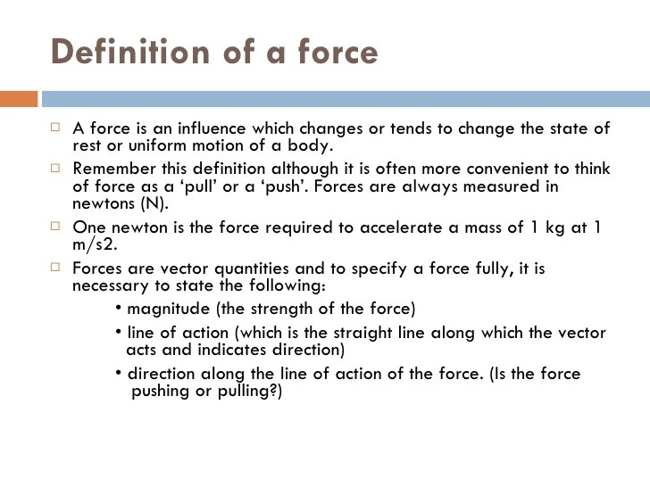 Mechanical Technology Grade 10 Chapter 8 forces