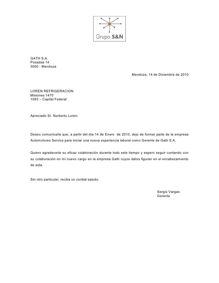 Carta de solicitud de baja de un servicio ok