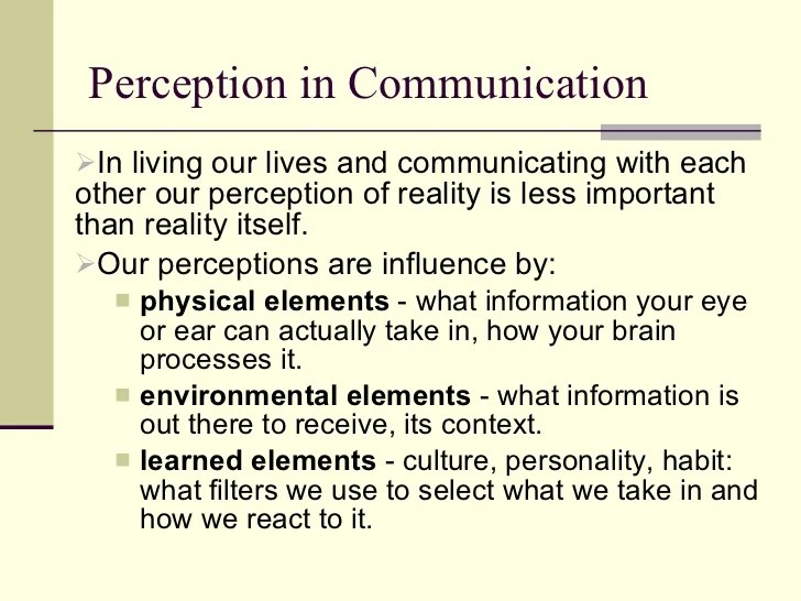 Chapter 3 perception communication (pp)