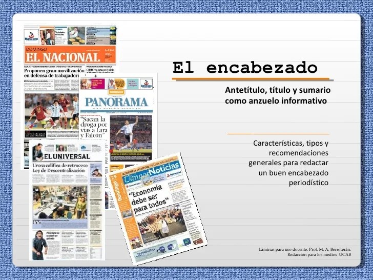 Clase 4 Encabezado