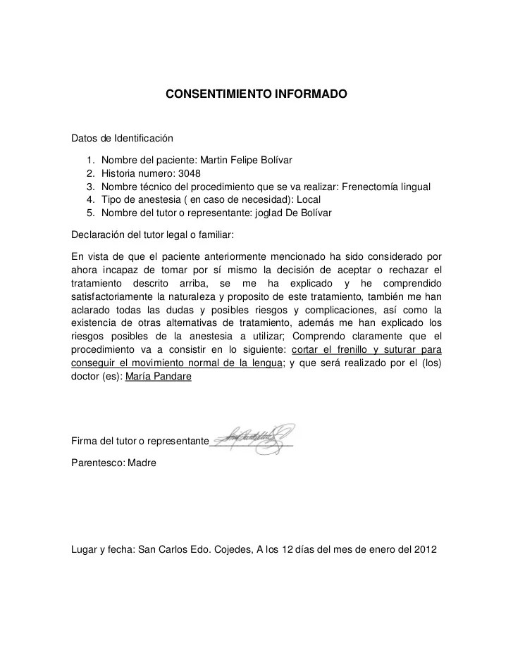 Consentimiento informado