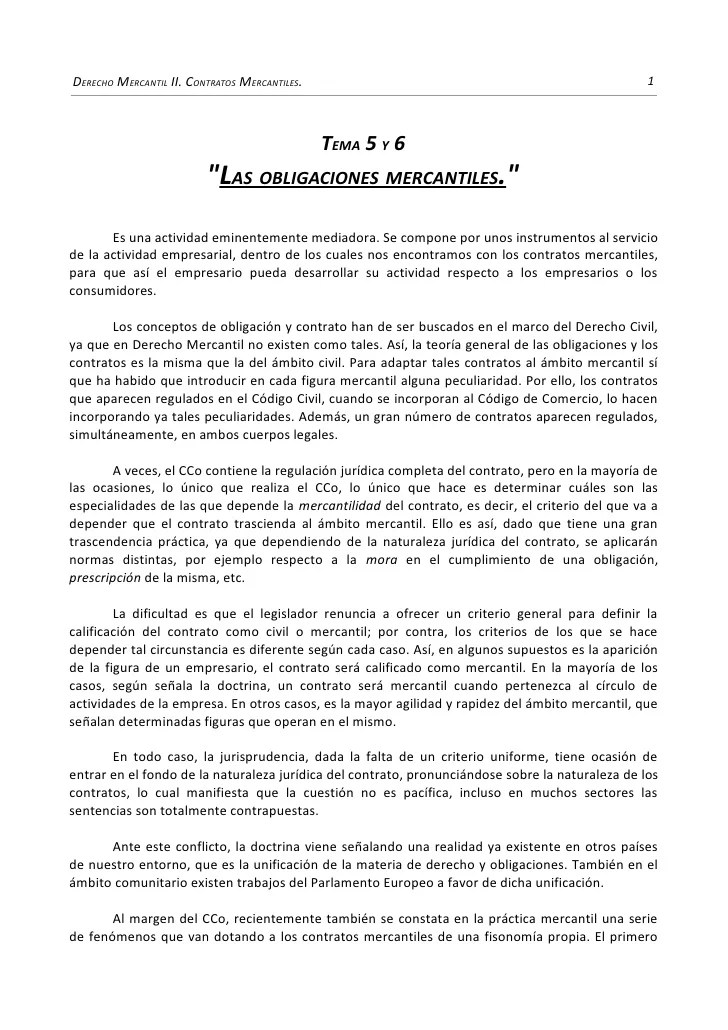 Contratos mercantiles