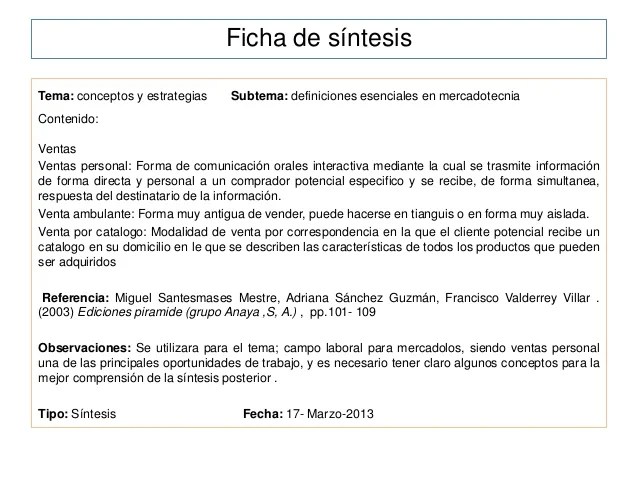 Ficha de sintesis