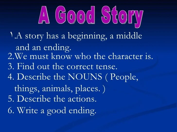 How To Write A Good Story