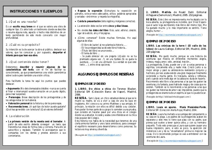 Cómo hacer una reseña
