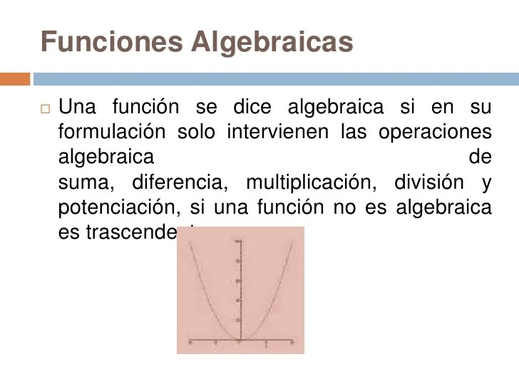 Las funciones matemáticas