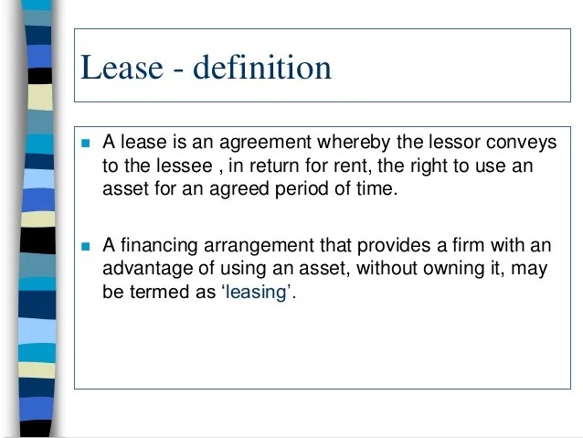 Leasing