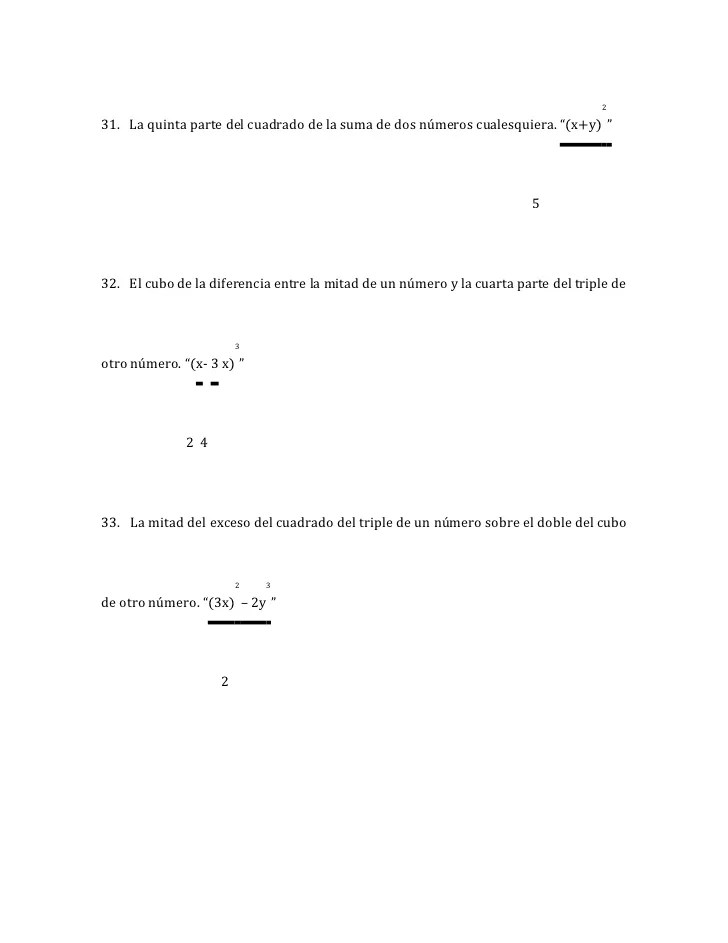 Lenguaje algebraico