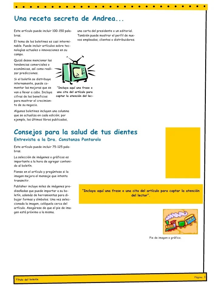 Modelo De Boletin 1