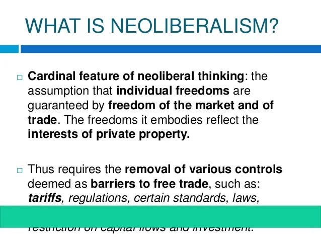 Neoliberalism