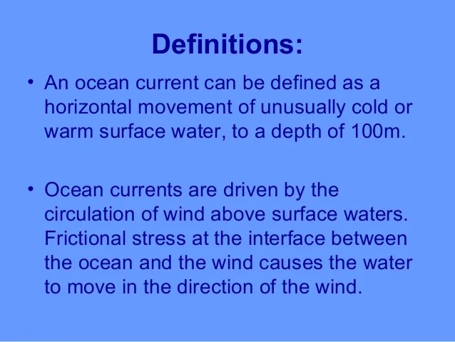 Ocean Currents 1