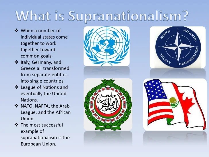 Supranationalism powerpoint