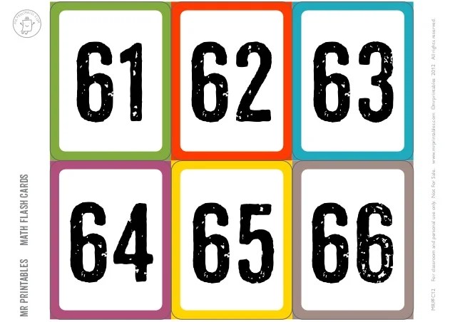Tarjetas numeros61100
