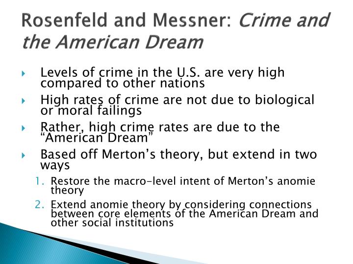 PPT Anomie/Strain Theories of Crime PowerPoint
