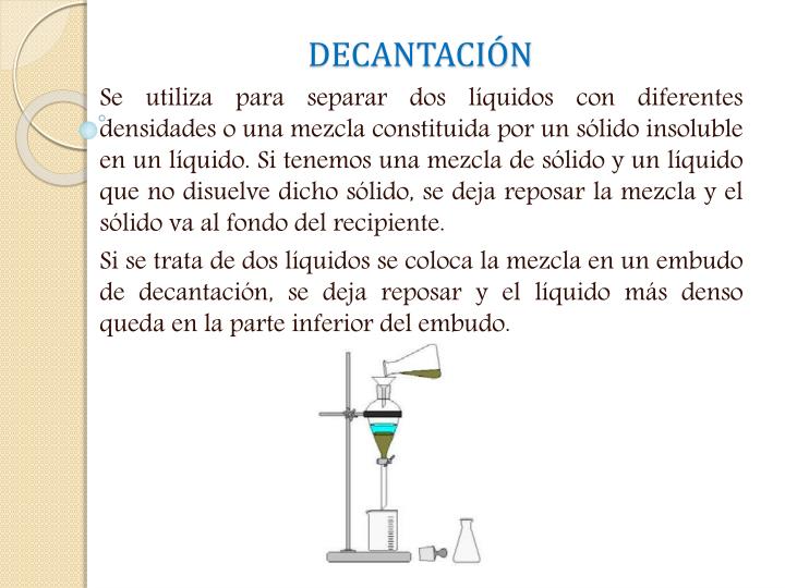 PPT TÉCNICAS DE SEPARACIÓN DE MEZCLAS PowerPoint