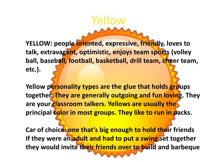 PPT Color Personality Test PowerPoint Presentation ID2426009