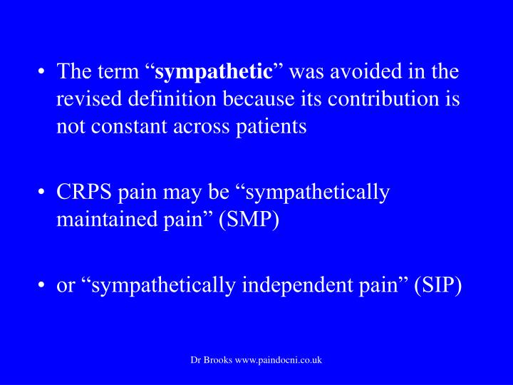 PPT Complex Regional Pain Syndrome PowerPoint