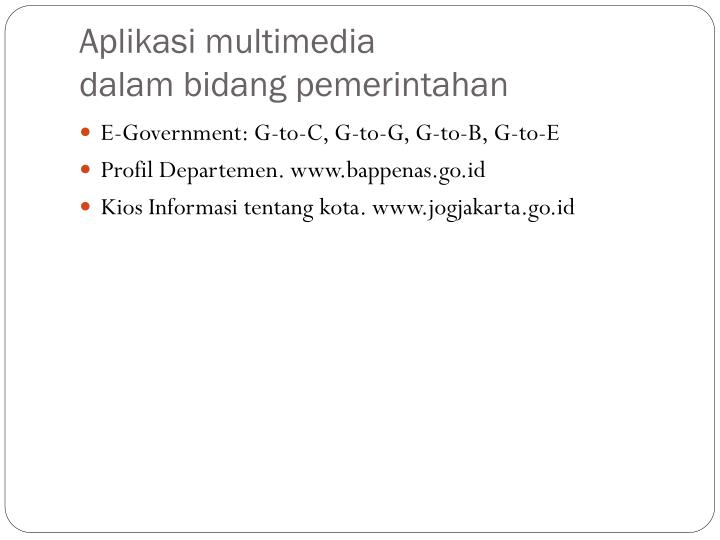 PPT AplikasiAplikasi Multimedia PowerPoint Presentation