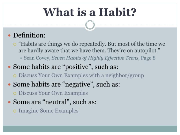 PPT Seven Habits of Highly Effective Teens by Sean Covey