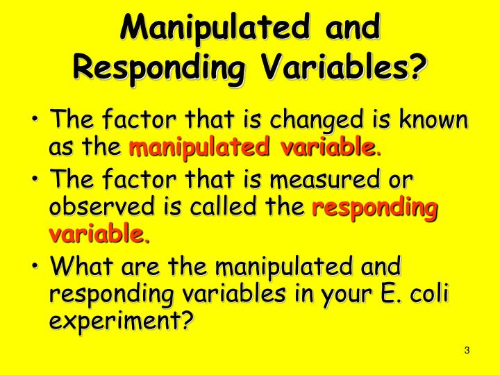 PPT Scientific Method Controls and Variables