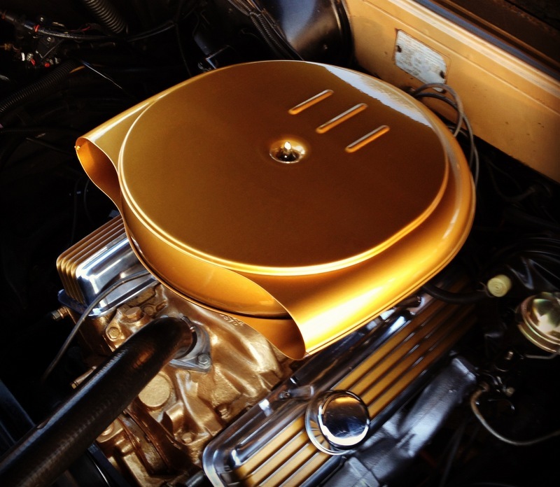 NEW Hot Rat Street Rod Retro Caddy Batwing Style Steel Air Cleaner FREE