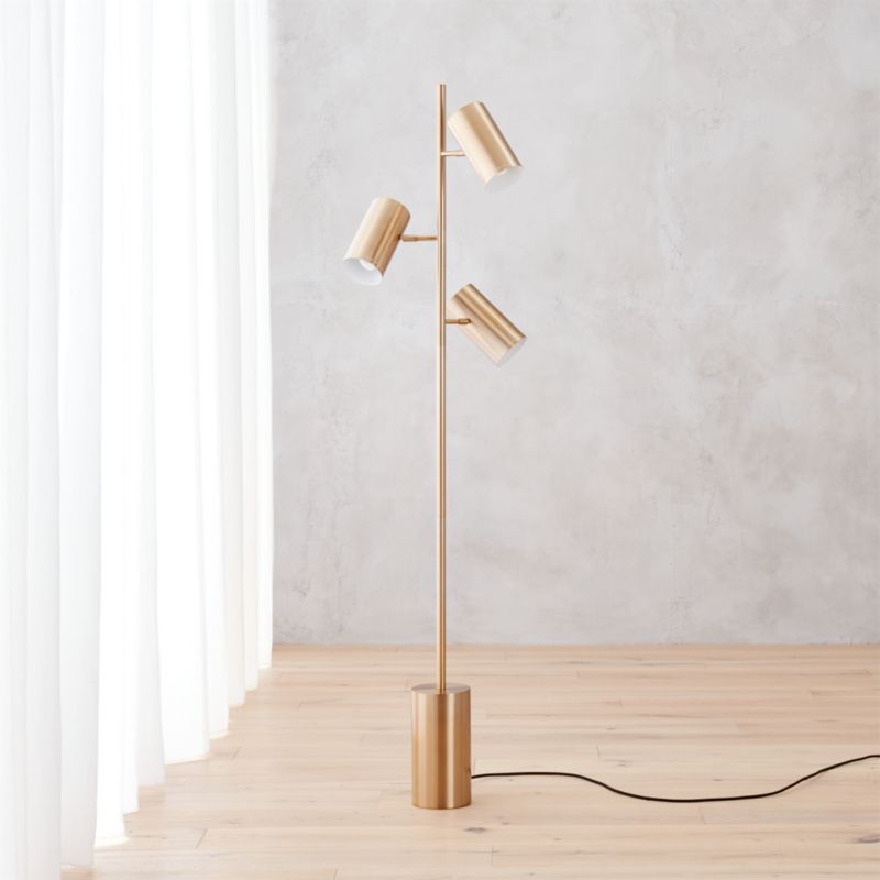 trio floor lamp CB2