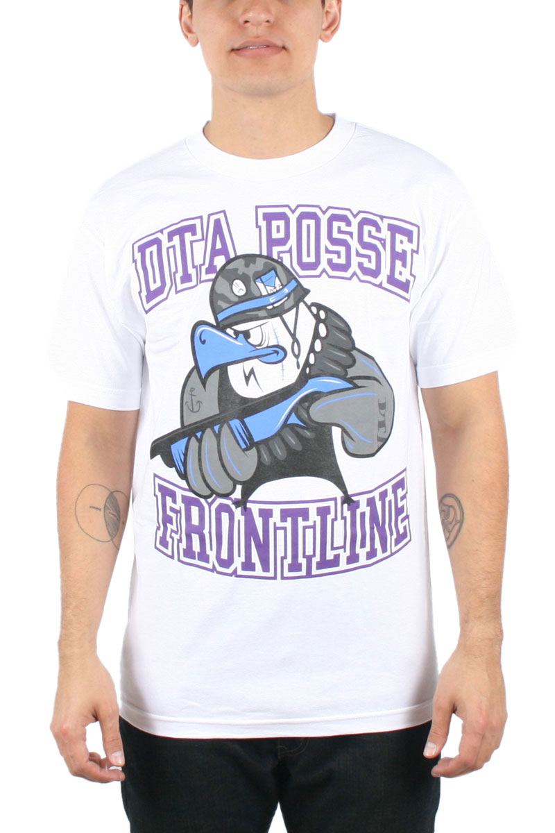 Rogue Status/DTA Mens Angry Eddie Mens TShirt in White