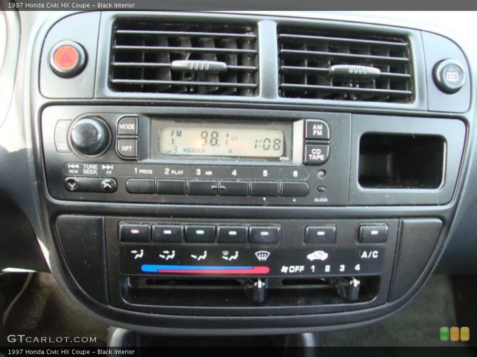 Black Interior Controls For The 1997 Honda Civic Hx Coupe #42185550 | Gtcarlot.com