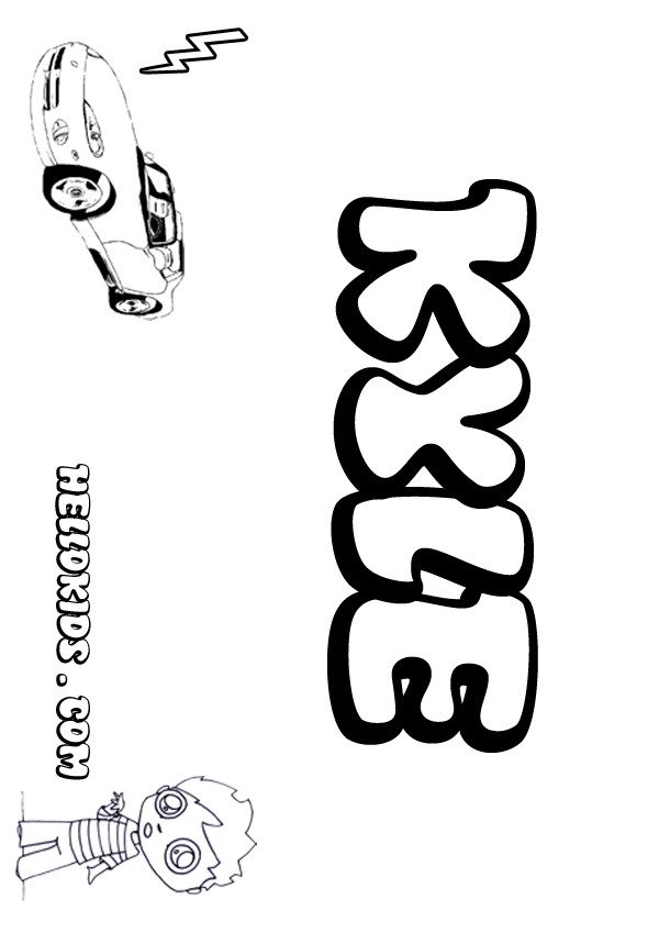Kyle coloring pages
