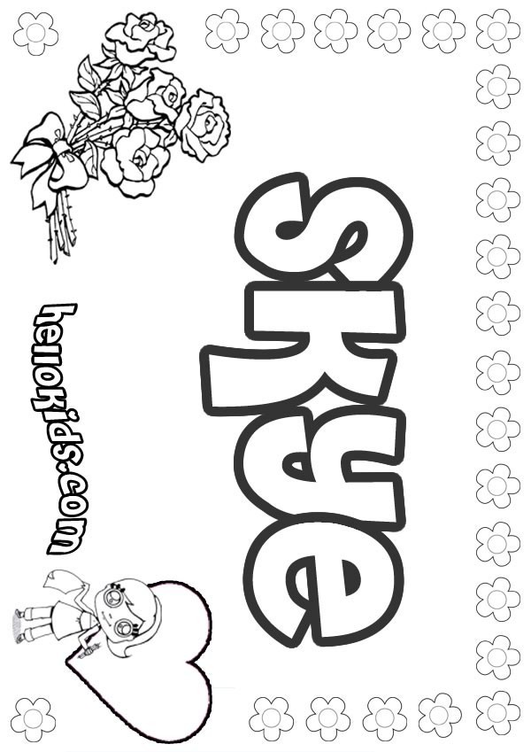 Skye coloring pages