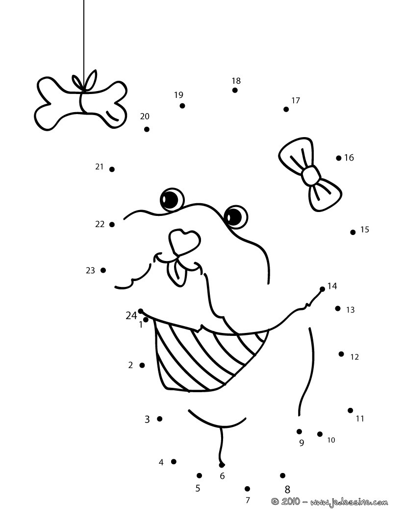 Coloriages Chiot Bichon A L Os Fr Hellokids Com