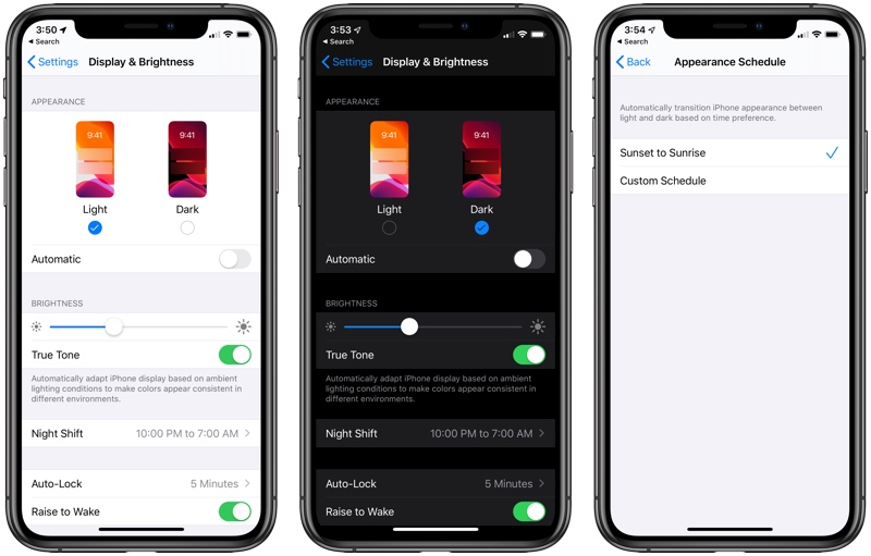 iOS 13's Dark Mode