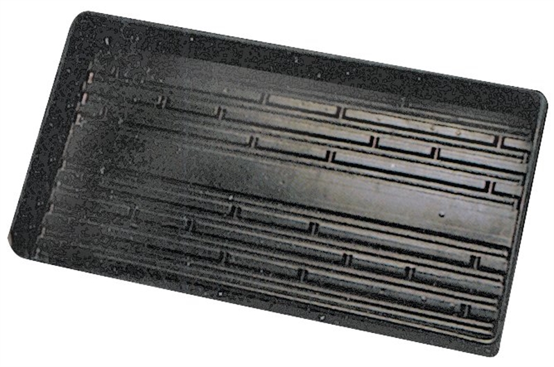 Jiffy TTRAY Plant Tray, 11 in L X 12 in W, Plastic, Black