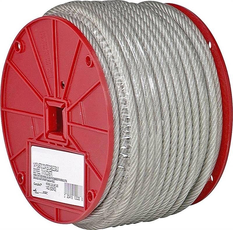 Campbell 7000697 Extra Flexible Aircraft Cable, 3/16 in Dia X 250 ft L, 840 lb