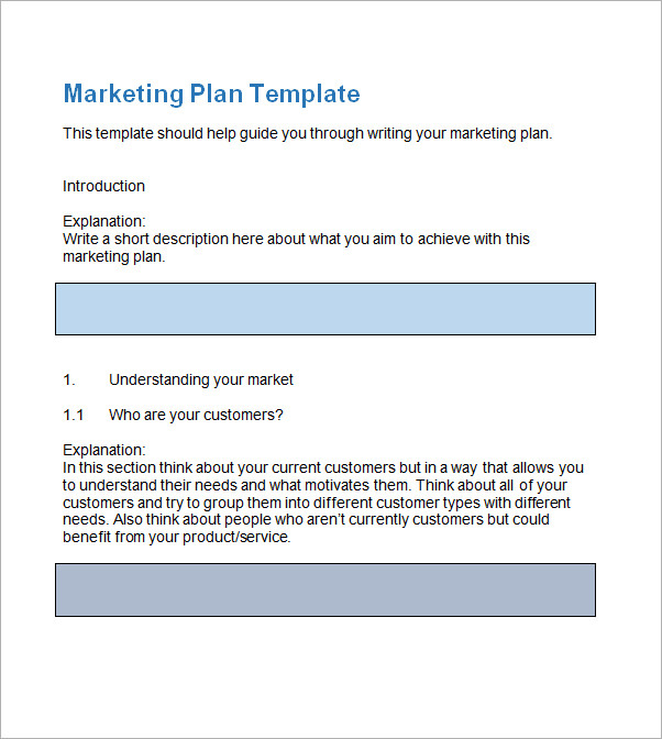 Sample Marketing Plan Template 9+ Free Documents in Word, PDF
