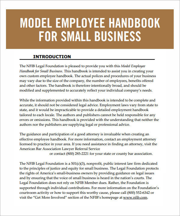 Employee handbook essay