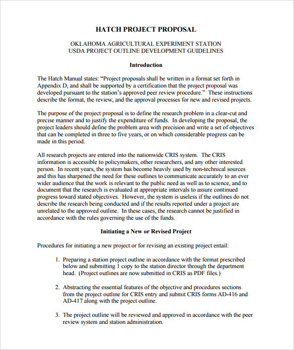 Sample Project Proposal Template 9+ Free Documents in PDF, Word