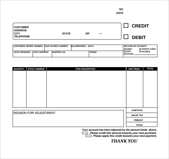 Debit Memo Template 8 + Download Free Documents in PDF