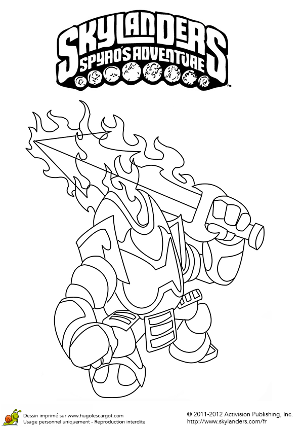 Coloriage Skylanders Ignitor