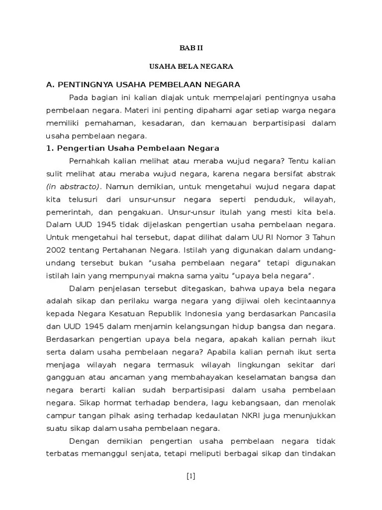 Makalah Kajian Bela Negara - Contoh Surat
