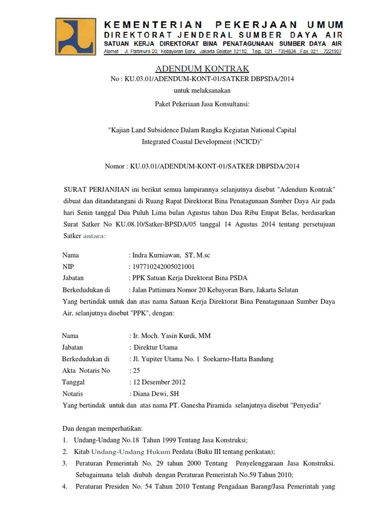 Contoh Adendum Perubahan Spesifikasi Barang - 2 - Perlu untuk melakukan  adendum atau perubahan terhadap dokumen pemilihan untuk. - idguruprivacy