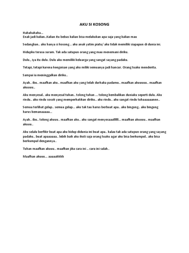 73+ Contoh Naskah Drama Monolog Tentang Pendidikan